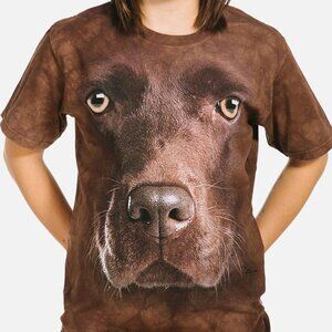 Men's Graphic Tee Chocolate Lab Face Adult Size